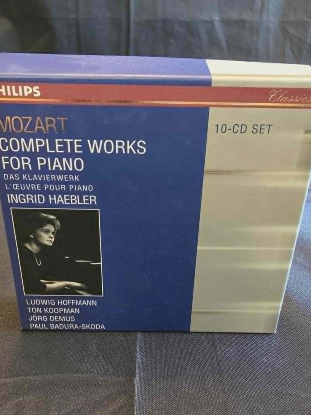 MOZART COMPLETE WORKS FOR PIANO INGRID HAEBLER 1997 10 CD SET NEW